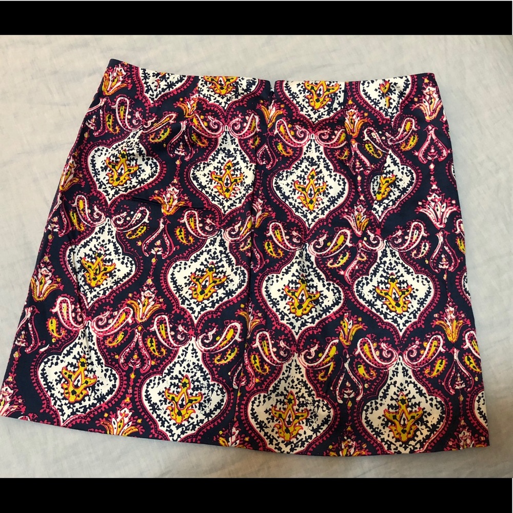 J Crew paisley mini skirt